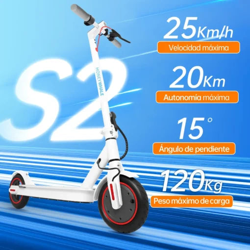 Patín Eléctrico Honey Whale S2 V2 – Blanco