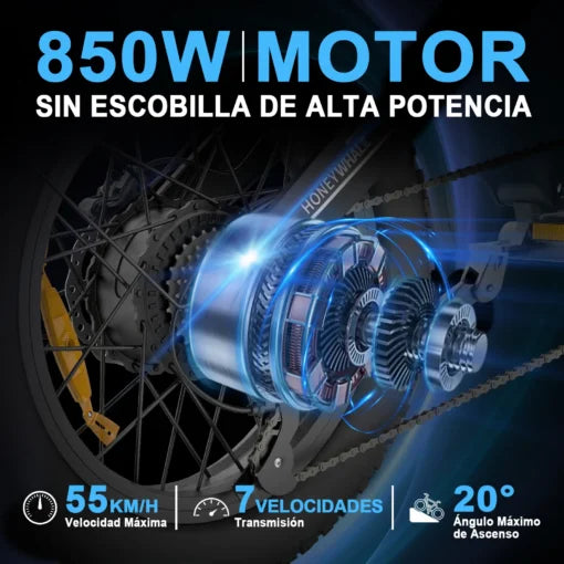 Bicicleta Eléctrica Honey Whale K6 Pro