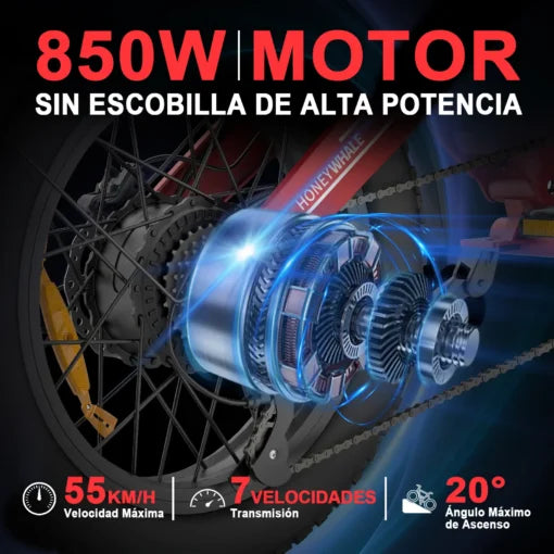 Bicicleta Eléctrica Honey Whale K6 Pro