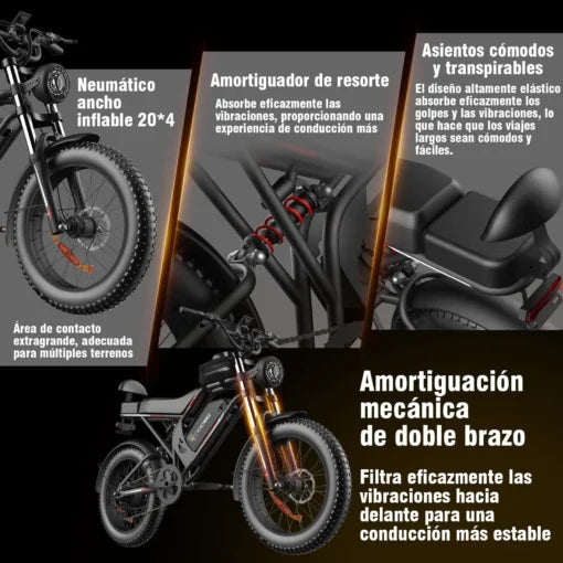 Bicicleta Eléctrica Honey Whale K6S