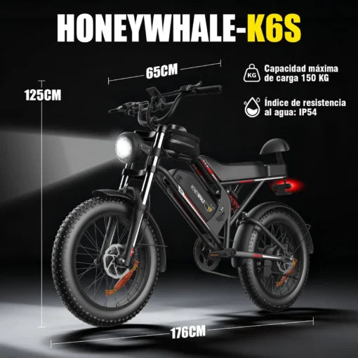 Bicicleta Eléctrica Honey Whale K6S