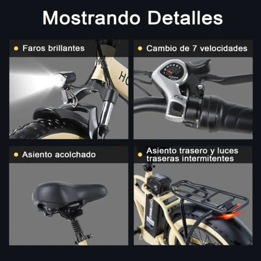 Bicicleta Eléctrica Plegable Honey Whale F6-S