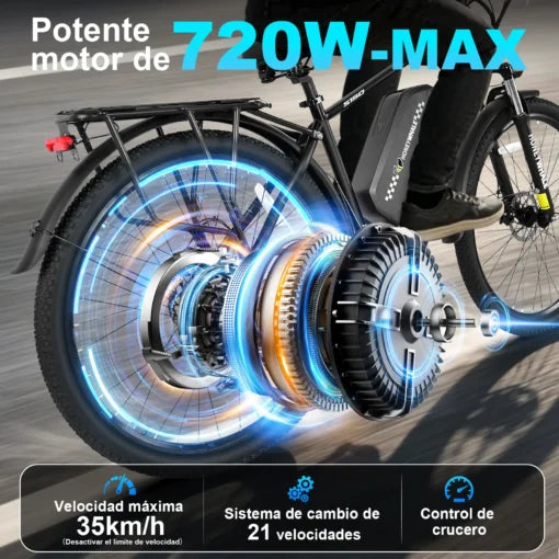 Bicicleta Eléctrica Honey Whale S150