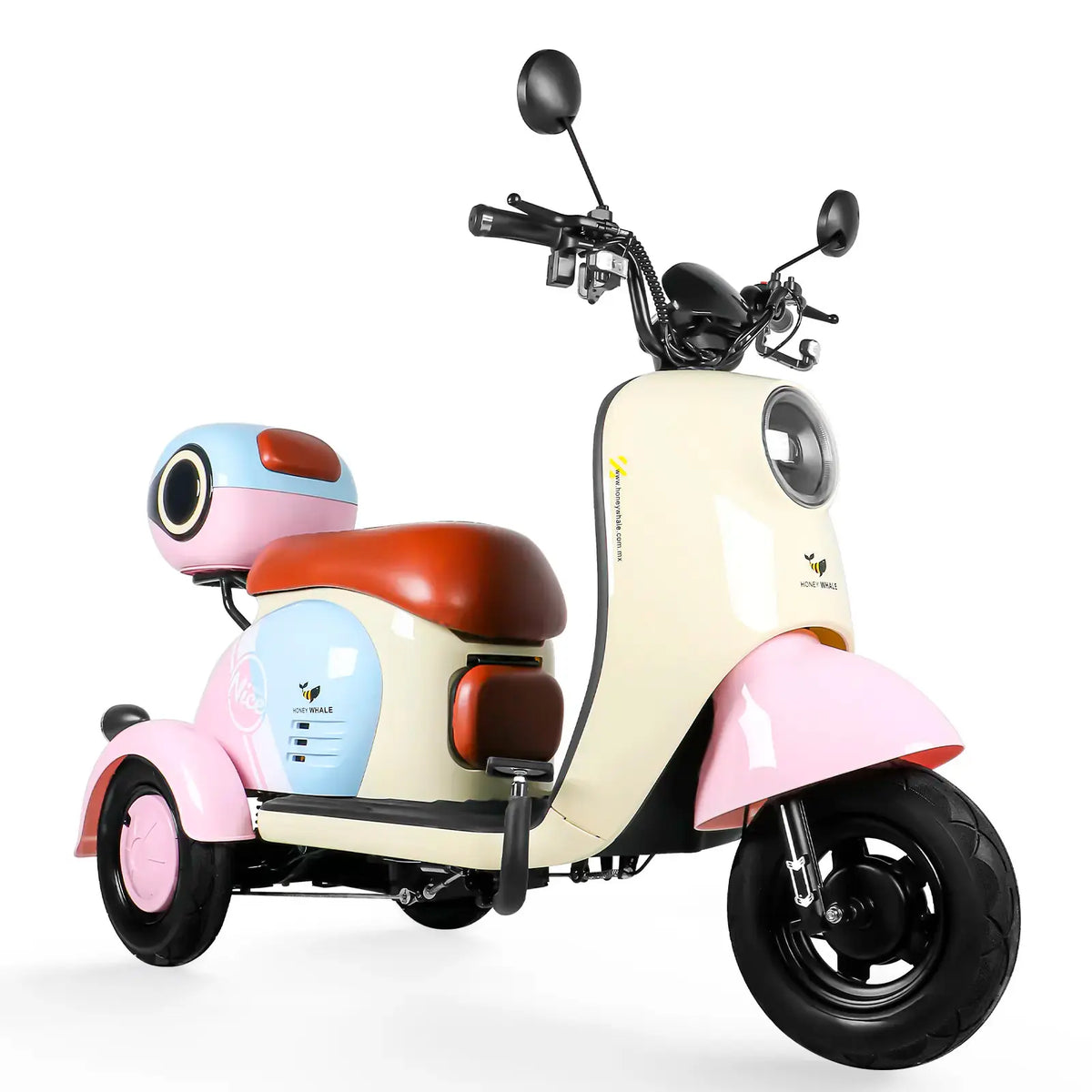 Motobici Eléctrica de 3 Ruedas Honey Whale V1