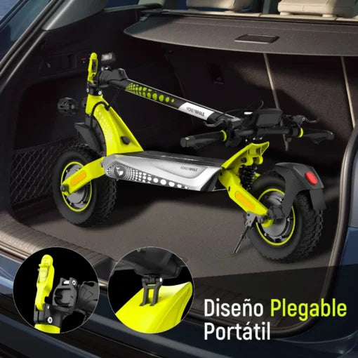 Scooter Eléctrico Honey Whale T8 MAX – Amarillo