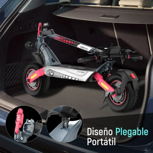Scooter Eléctrico Honey Whale T8 MAX – Rojo